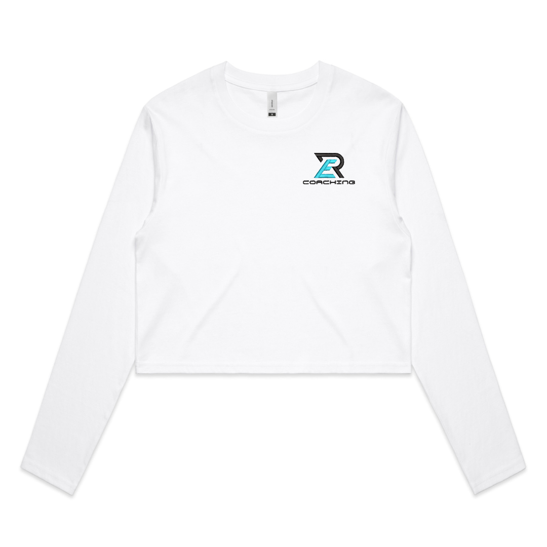 RE Coaching Womens Crop Long Sleeve Tee