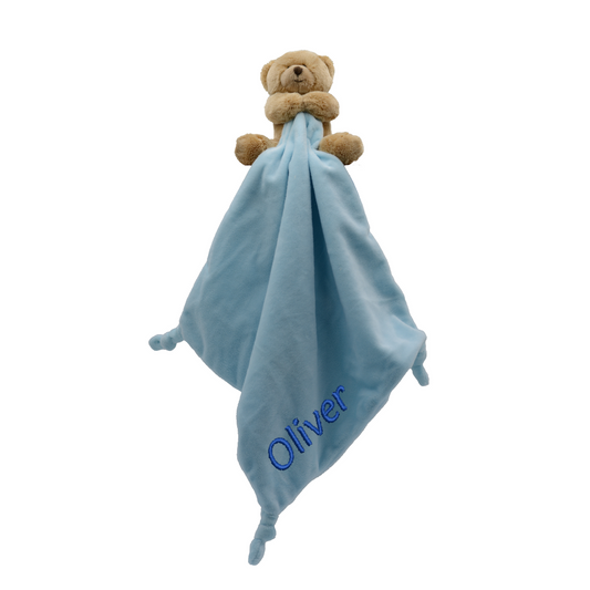 Teddy Bear Personalised Comforter, Baby Blanket, Plush Toy