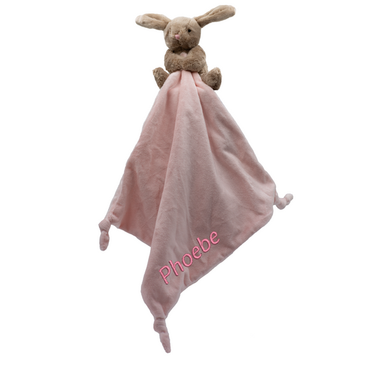 Bunny, Rabbit Personalised Comforter, Baby Blanket, Plush Toy