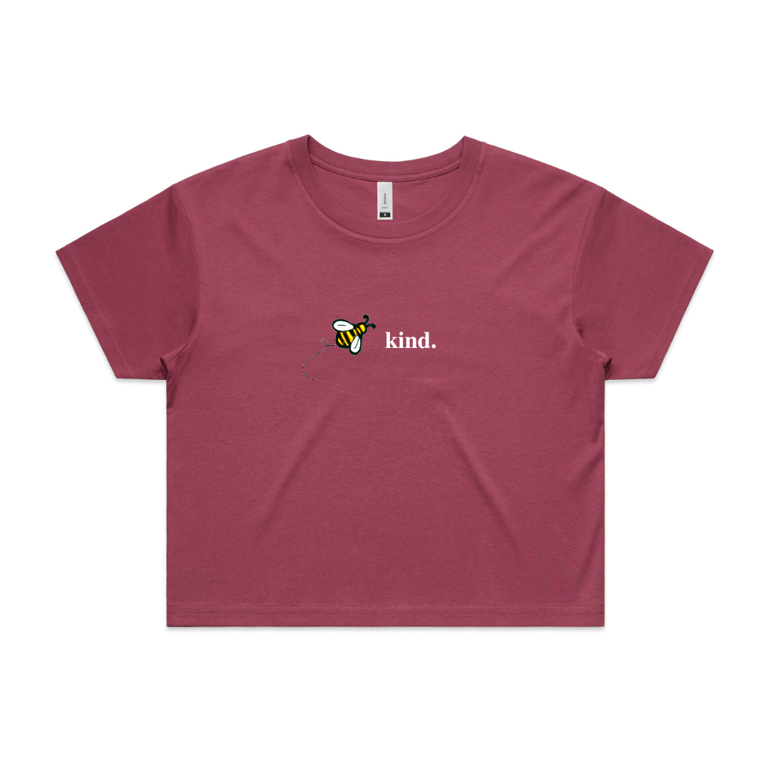 Bee Womens Crop Tee