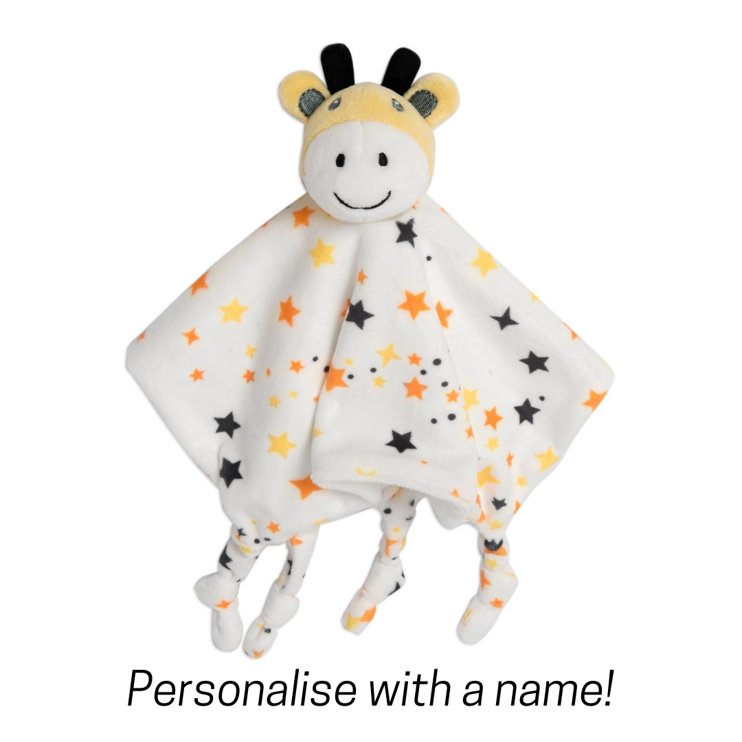 Personalised Baby Lovie - Yellow Giraffe